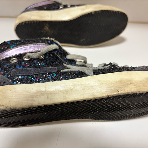 Golden Goose Slide Sneaker Size 40 Dark Navy Glitter - Picture 5 of 10
